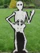 Halloween Waving Skeleton Lawn Plaque