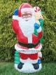 Waving Santa with Toy Sack {African American}