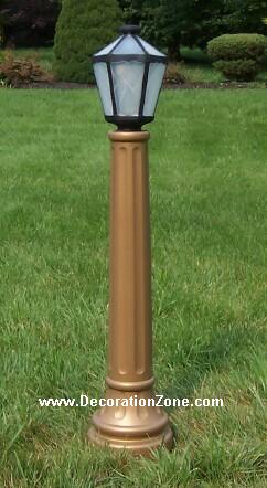 Christmas Lamppost - Gold
