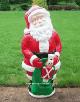 Santa Holding Toy Sack with Soldier