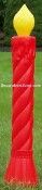 Red Swirled Candle