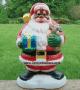 African American Small Santa with Teddy Bear